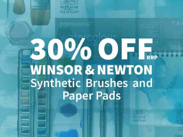 Bromley's Art Supplies: 30% OFF W&N Pads and Synthetic Brushes