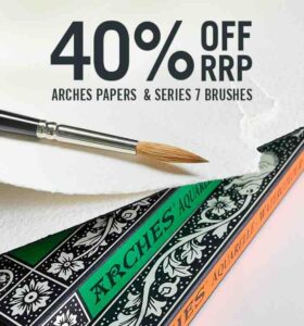 Cass Art: 40% off RRP Arches Papers and Series 7 Brushes