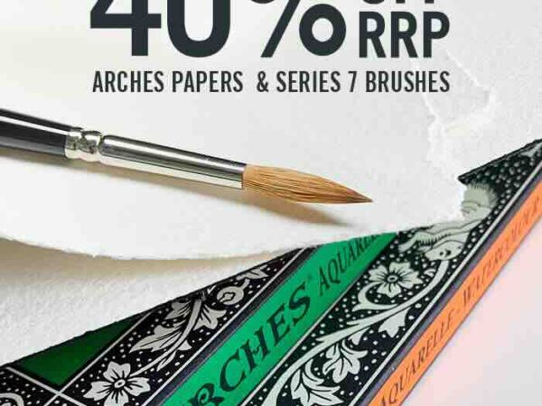 Cass Art: 40% off RRP Arches Papers and Series 7 Brushes