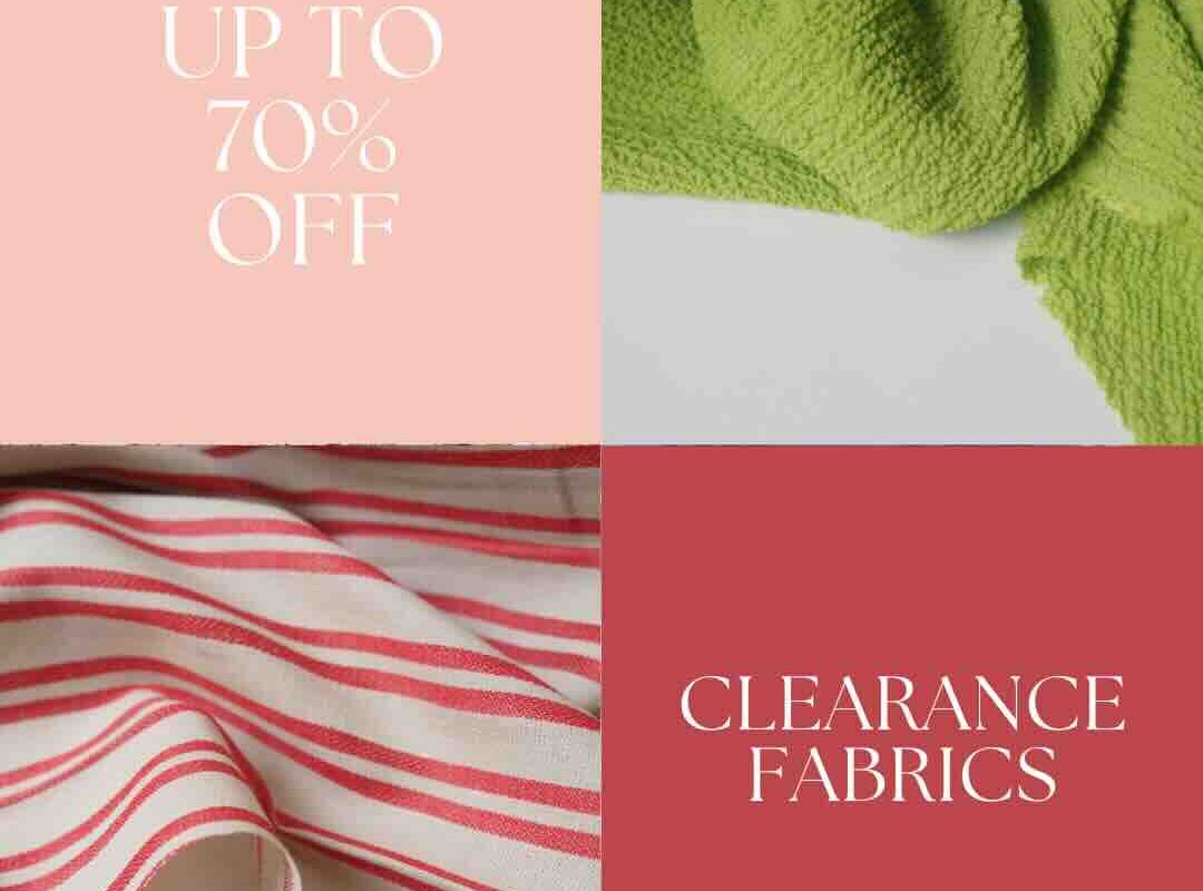 The New Craft House: Clearance fabrics still available 💌