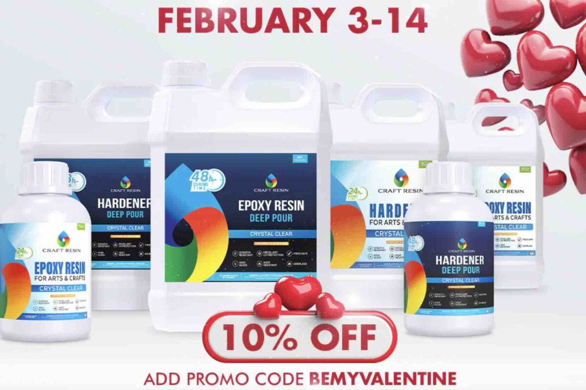 Craft Resin: Valentine’s Day Sale – 10% Off for Everyone, 20% for Our VIPs! ❤️