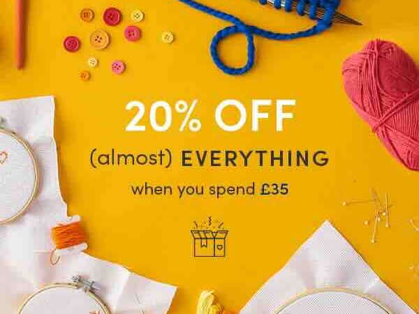 Love Crafts: 20% off basically EVERYTHING when you spend £35 (with code)