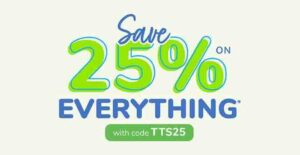 TTS: Save 25% On Everything Sitewide (with code)