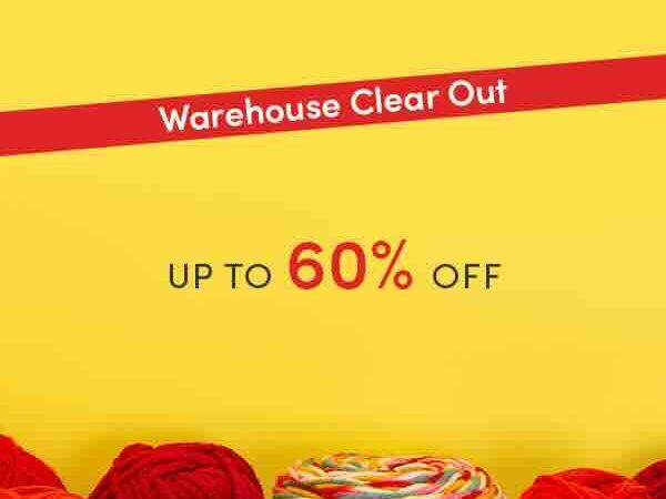 Love Crafts: Warehouse clear out! Up to 60% off