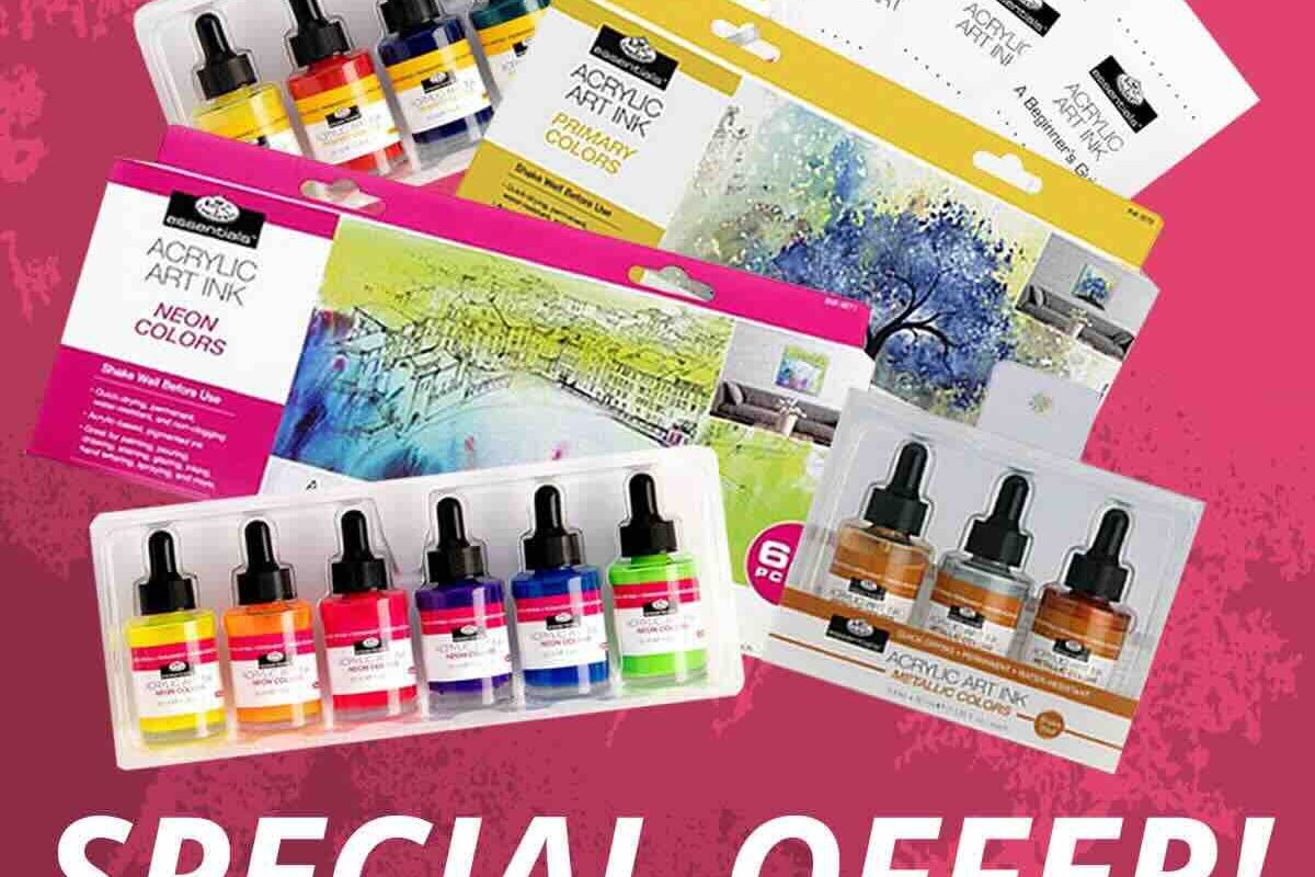 The Art Shop Skipton: Royal & Langnickel Acrylic Inks – Now Up to 40% Off!