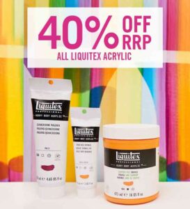 Cass Art: 40% OFF Liquitex Acrylic