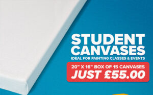 Art Discount: Student Canvases 20" x 16" Box of 15 only £55