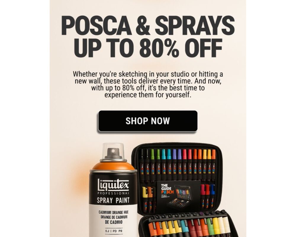 Cowling & Wilcox: Up to 80% Off Posca & Sprays