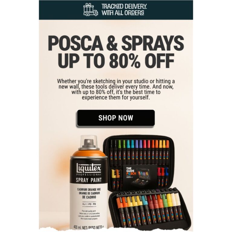 Cowling & Wilcox: Up to 80% Off Posca & Sprays