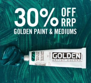 Cass Art: Save 30% On Golden Acrylic Paint & Mediums
