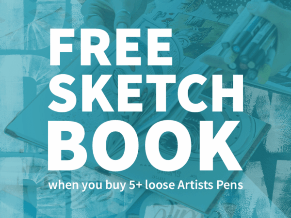 Bromley's Art Supplies: Grab 5 Pens, Get a FREE Sketchbook (with code)