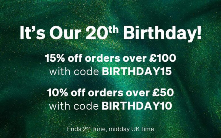 Cult Pens: 20th Birthday Celebration – Save 10% or 15%!