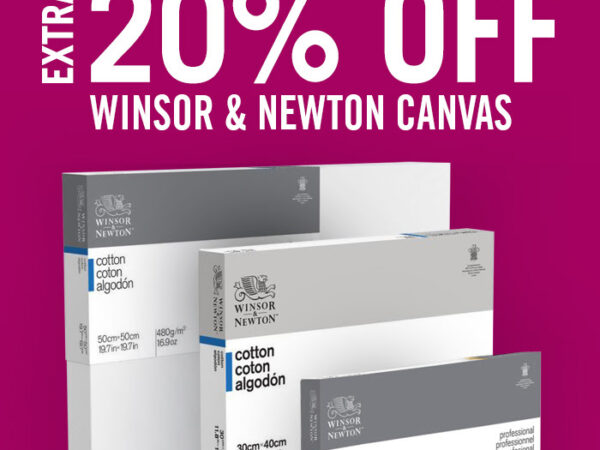 Cass Art: Extra 20% off Winsor & Newton Canvas