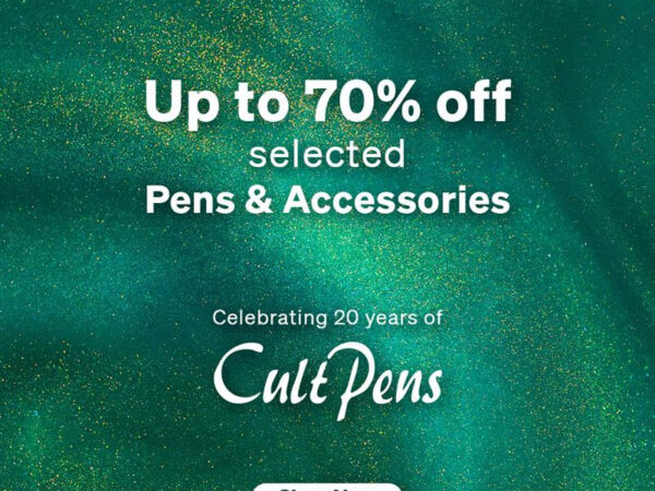 Cult Pens: A wide selection of products with anything up to 70% off!