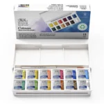 Winsor & Newton Winsor & Newton Cotman Watercolour (Including 1 Artist's Quality) Sketchers Pocket Box of 12 Half Pan
