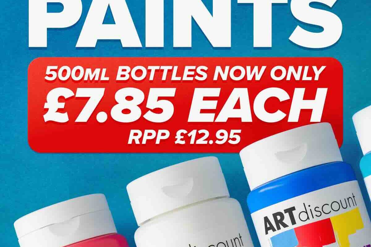 ARTdiscount: Own-Label Acrylic Paints - Now Only £7.85 Each