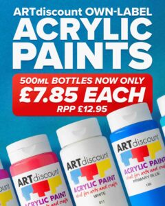 ARTdiscount: Own-Label Acrylic Paints - Now Only £7.85 Each