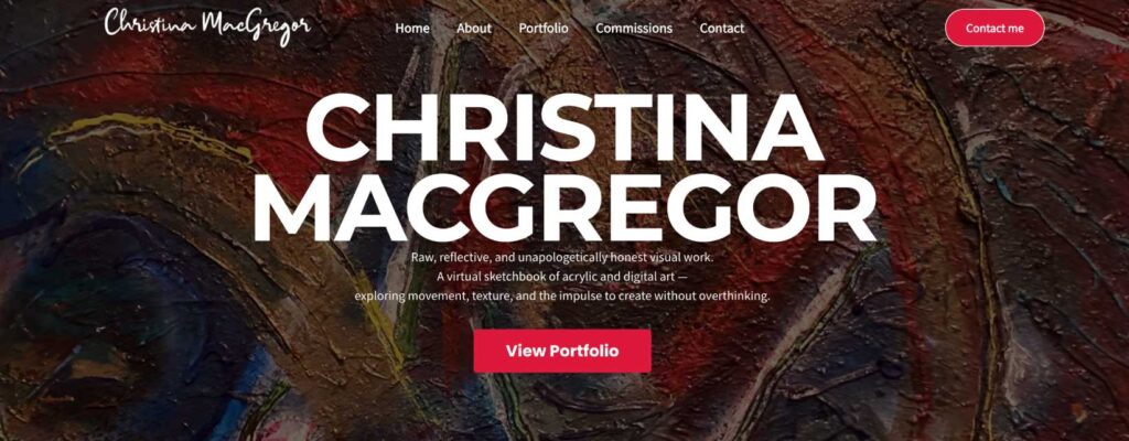 Custom artists websites done for you