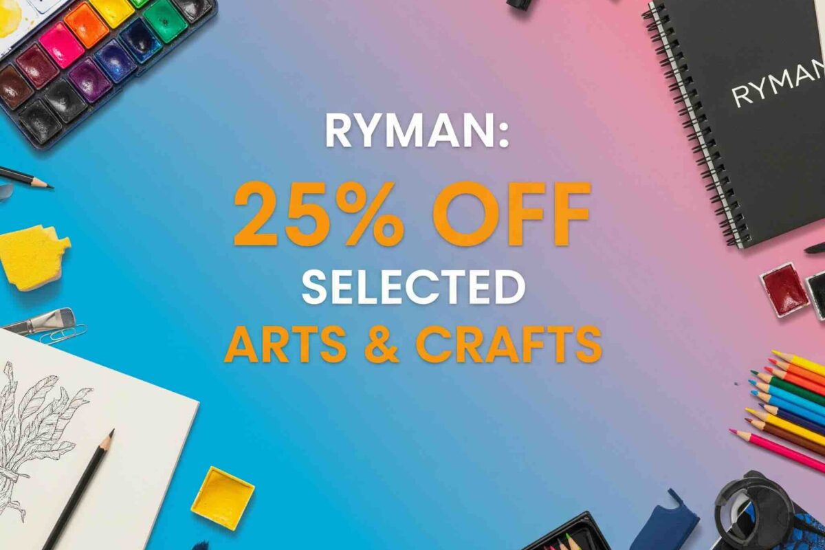 Ryman: 25% Off Selected Arts & Crafts
