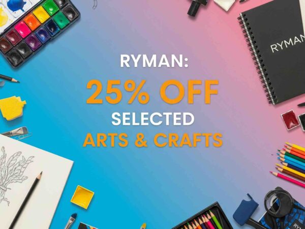 Ryman: 25% Off Selected Arts & Crafts