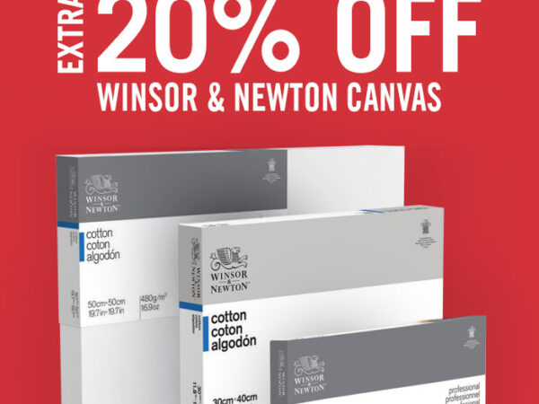Cass Art: Extra 20% off Winsor & Newton Canvas