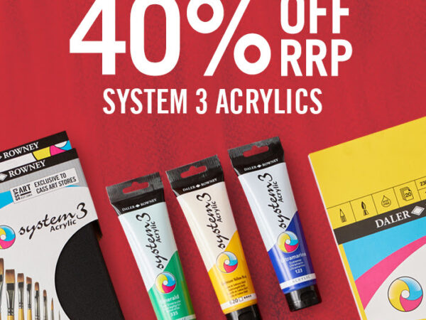 Cass Art: 40% off all System 3 Acrylic
