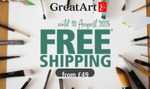 Free Shipping at Great Art until August 10th 2025