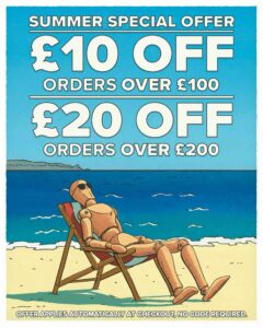 Art Discount: £10 off any order over £100 or save £20 off any order over £200