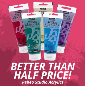 Art Shop Skipton: Flash Sale on Pebeo Studio Acrylics