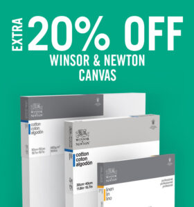 Cass Art: Extra 20% off Winsor & Newton Canvas