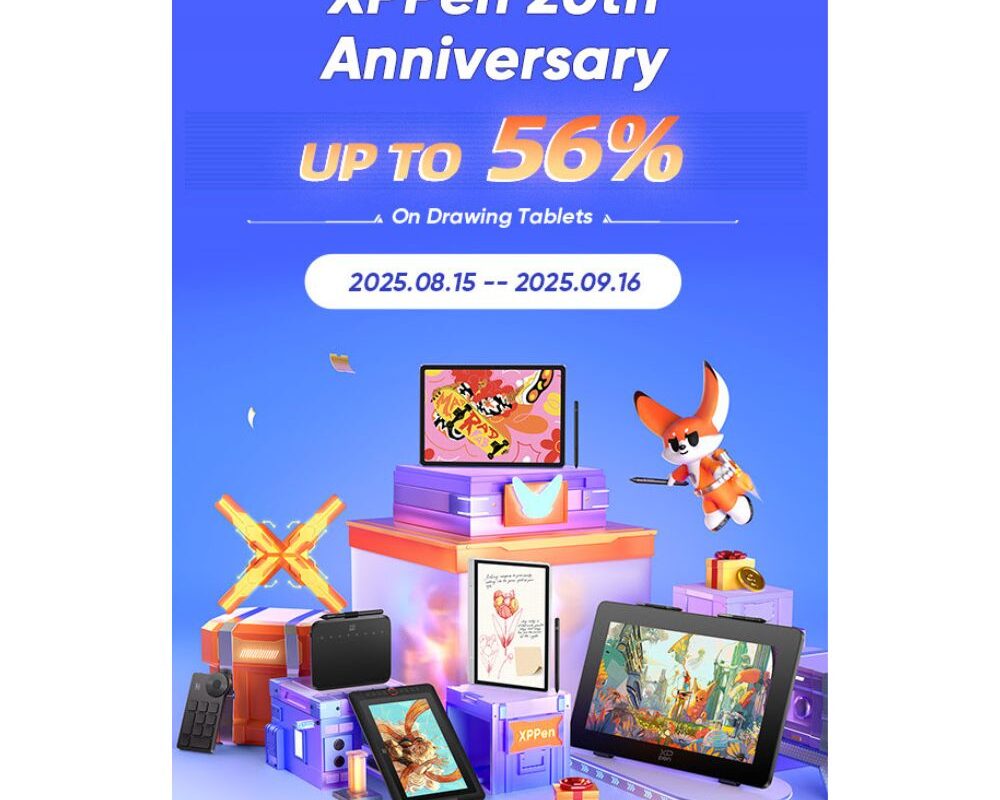 XPPen: 20th Anniversary - Up to 56% Off