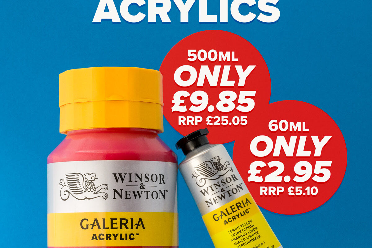 Art Discount: Exclusive Offer on Winsor & Newton Galeria Acrylics!