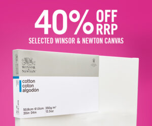 Cass Art: 40% Off RRP Winsor & Newton Large Canvas!