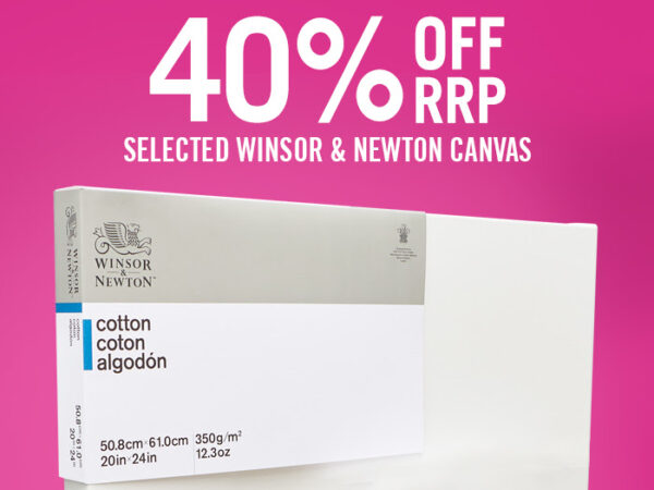 Cass Art: 40% Off RRP Winsor & Newton Large Canvas!