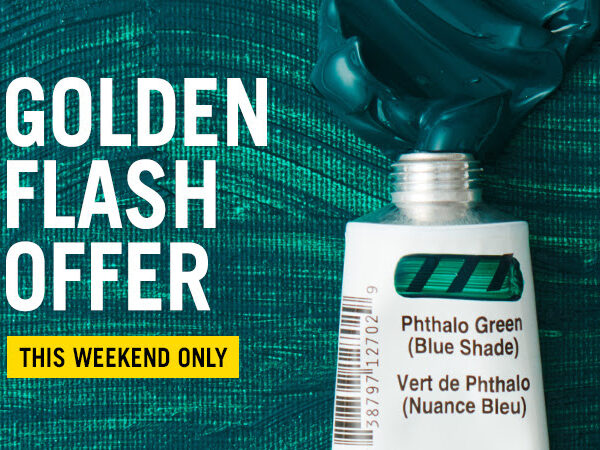 Cass Art: This weekend only! Golden Flash Offer