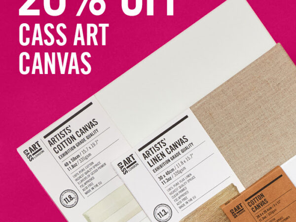 Cass Art: Extra 20% Off Cass Art Canvas