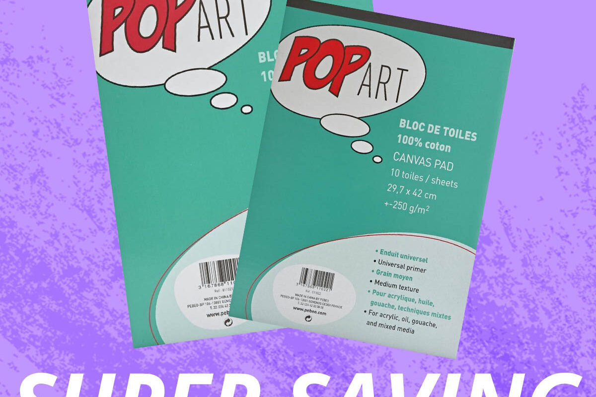 Super Savings on Pebeo Pop Art Canvas Pads!