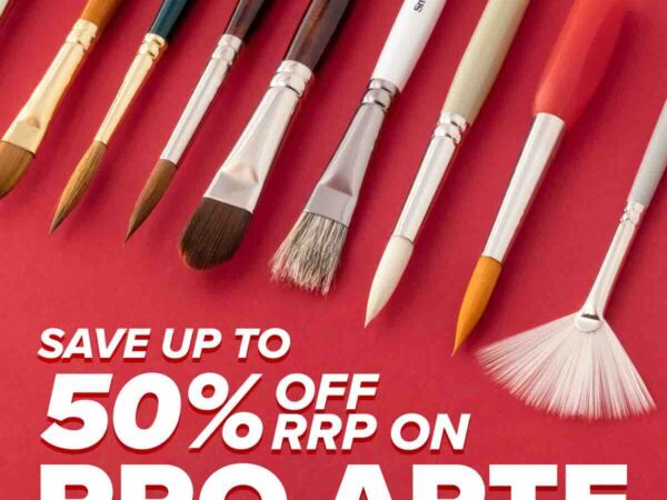 Art discount: Save Up to 50% off RRP on Pro Arte Brushes