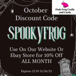 Pink Frog Crafts & Cards: 10% off all through October (with code)
