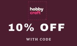 Hobbycraft: 10% Off Your Order (with Code)