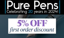 Pure Pens: 5% off First Order Discount (with code)