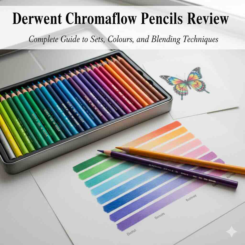 Derwent Chromaflow Pencils Review: Complete Guide to Sets, Colours, and Blending Techniques