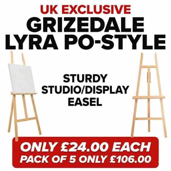 Grizedale Lyra Po-Style Studio Easel – Only £24.00 each