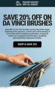 Cowling & Wilcox: 20% Off Da Vinci Brushes