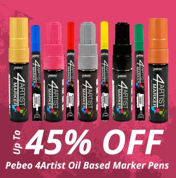The Art Shop Skipton: Up to 45% off Pebeo 4Artist Oil Based Marker Pens