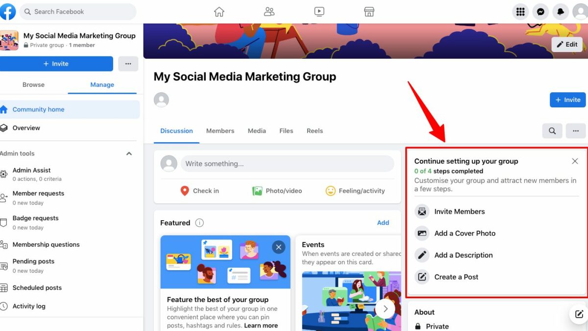Finding local art and craft clubs on Facebook groups
