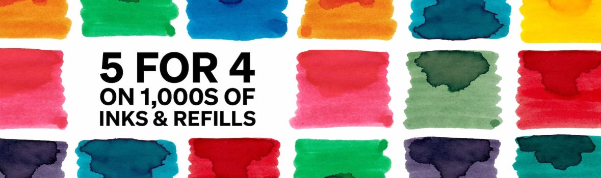 Cult Pens: 5-for-4 on Inks and Refills!