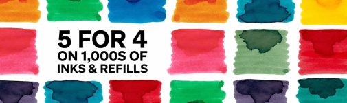 Cult Pens: 5-for-4 on Inks and Refills!
