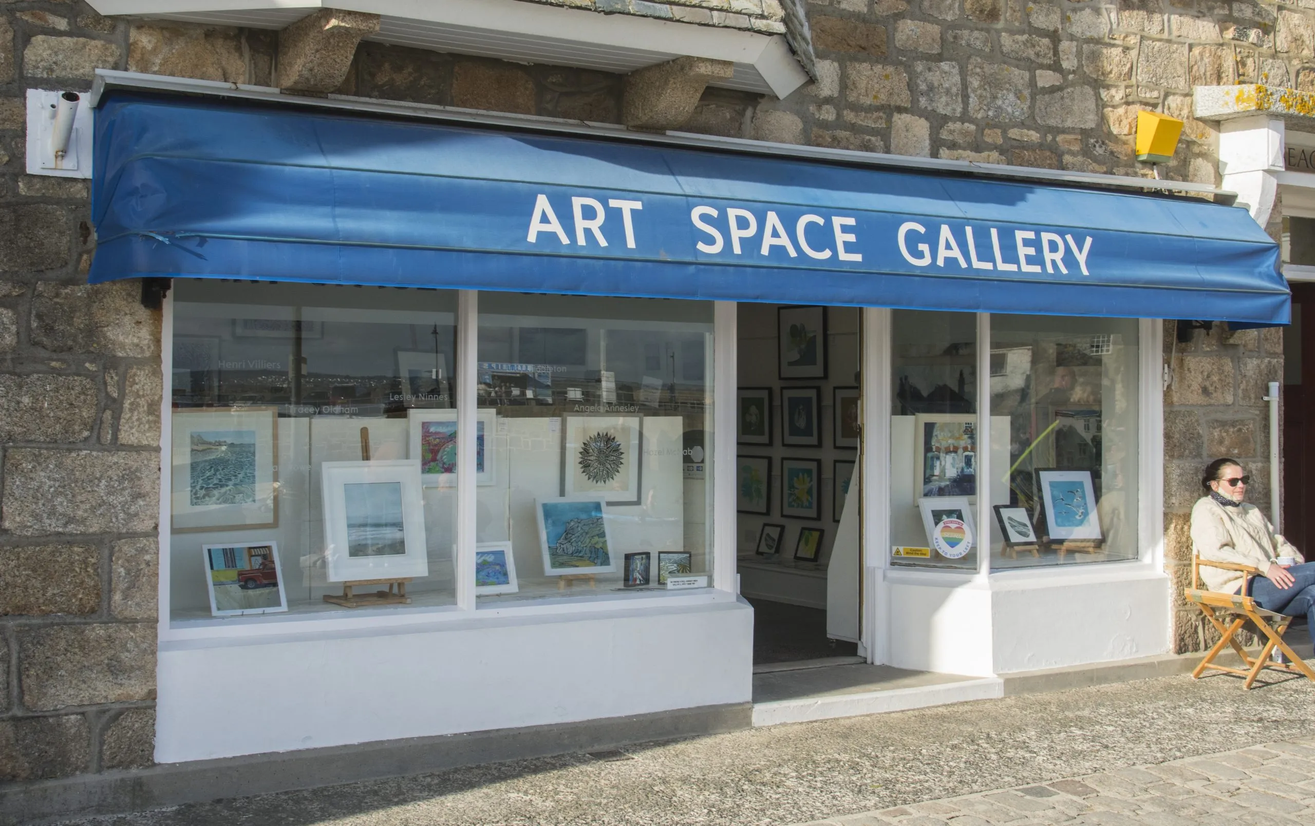 Art Space Gallery St Ives harbour Cornwall artist-run