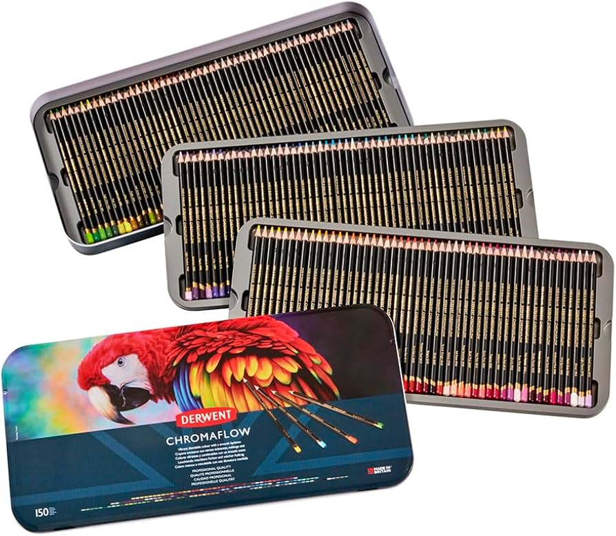 Derwent Chromaflow coloured pencils 100 set